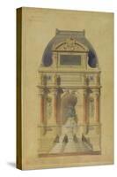 Place De Sebastopol and Peace Fountain-Gabriel Davioud-Stretched Canvas