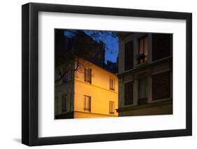 Place Denfert Rochereau in Paris at night (14th arrondissement). December 2012-Gilles Targat-Framed Photographic Print