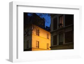 Place Denfert Rochereau in Paris at night (14th arrondissement). December 2012-Gilles Targat-Framed Photographic Print