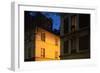 Place Denfert Rochereau in Paris at night (14th arrondissement). December 2012-Gilles Targat-Framed Photographic Print