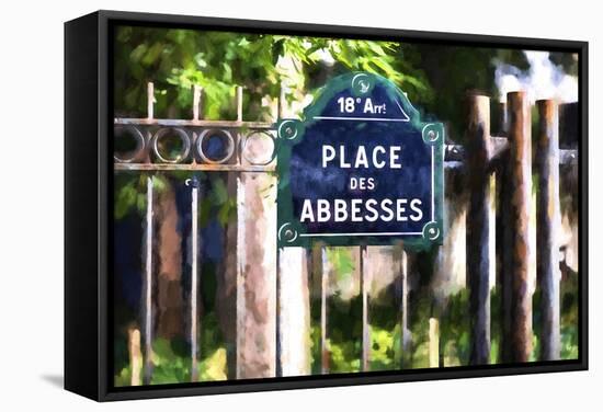 Place des Abbesses Montmartre-Philippe Hugonnard-Framed Stretched Canvas