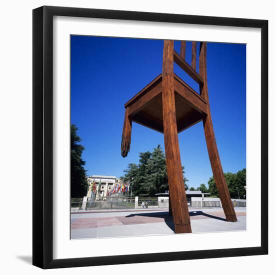 Place Des Nations and the Palais Des Nations, Geneva, Switzerland, Europe-Stuart Black-Framed Photographic Print