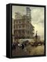 Place Des Pyramides-Giuseppe De Nittis-Framed Stretched Canvas