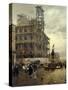 Place Des Pyramides-Giuseppe De Nittis-Stretched Canvas