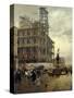 Place Des Pyramides-Giuseppe De Nittis-Stretched Canvas