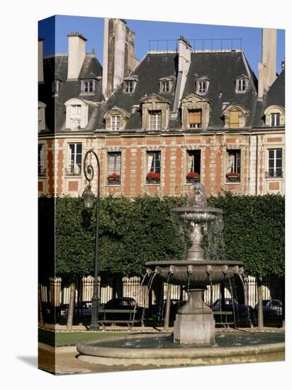 Place Des Vosges, Paris, France-Charles Bowman-Stretched Canvas