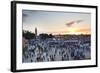 Place Djemaa El Fna and Koutoubia Mosque at Sunset, Marrakech, Morocco, North Africa, Africa-Matthew Williams-Ellis-Framed Photographic Print