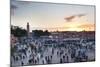 Place Djemaa El Fna and Koutoubia Mosque at Sunset, Marrakech, Morocco, North Africa, Africa-Matthew Williams-Ellis-Mounted Photographic Print