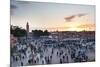 Place Djemaa El Fna and Koutoubia Mosque at Sunset, Marrakech, Morocco, North Africa, Africa-Matthew Williams-Ellis-Mounted Photographic Print