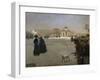 Place du Carrousel, ruines des Tuileries-Giuseppe De Nittis-Framed Giclee Print