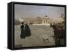 Place du Carrousel, ruines des Tuileries-Giuseppe De Nittis-Framed Stretched Canvas