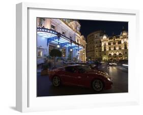 Place Du Casino at Dusk, Monte Carlo, Monaco, Europe-Pitamitz Sergio-Framed Photographic Print