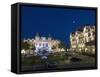 Place Du Casino at Dusk, Monte Carlo, Monaco, Europe-Pitamitz Sergio-Framed Stretched Canvas