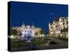 Place Du Casino at Dusk, Monte Carlo, Monaco, Europe-Pitamitz Sergio-Stretched Canvas