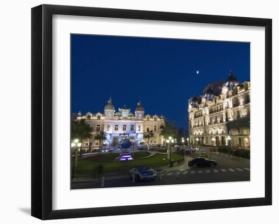 Place Du Casino at Dusk, Monte Carlo, Monaco, Europe-Pitamitz Sergio-Framed Photographic Print