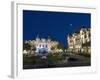 Place Du Casino at Dusk, Monte Carlo, Monaco, Europe-Pitamitz Sergio-Framed Photographic Print