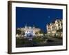 Place Du Casino at Dusk, Monte Carlo, Monaco, Europe-Pitamitz Sergio-Framed Photographic Print