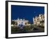 Place Du Casino at Dusk, Monte Carlo, Monaco, Europe-Pitamitz Sergio-Framed Photographic Print