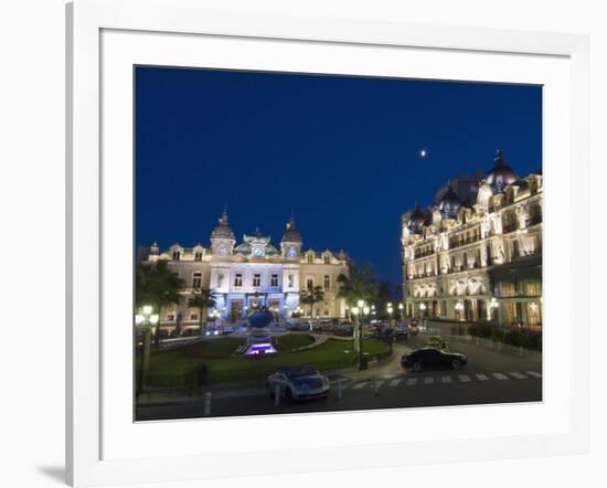 Place Du Casino at Dusk, Monte Carlo, Monaco, Europe-Pitamitz Sergio-Framed Photographic Print