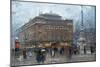 Place Du Chatelet-Eugene Galien-Laloue-Mounted Premium Giclee Print