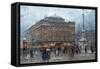 Place Du Chatelet-Eugene Galien-Laloue-Framed Stretched Canvas