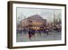 Place Du Chatelet-Eugene Galien-Laloue-Framed Premium Giclee Print