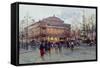 Place Du Chatelet-Eugene Galien-Laloue-Framed Stretched Canvas