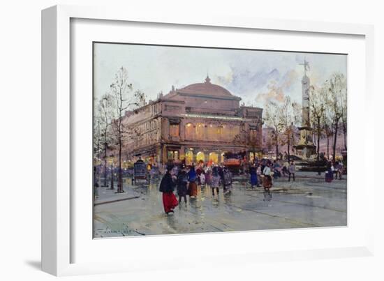 Place Du Chatelet-Eugene Galien-Laloue-Framed Giclee Print