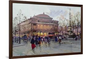 Place Du Chatelet-Eugene Galien-Laloue-Framed Giclee Print