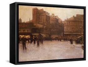 Place Du Delta-Luigi Loir-Framed Stretched Canvas