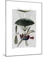 Place Du Louvre Hot Air Balloon-Fab Funky-Mounted Art Print