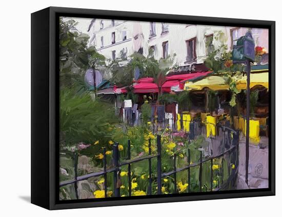 Place du Petitpont-Sarah Butcher-Framed Stretched Canvas