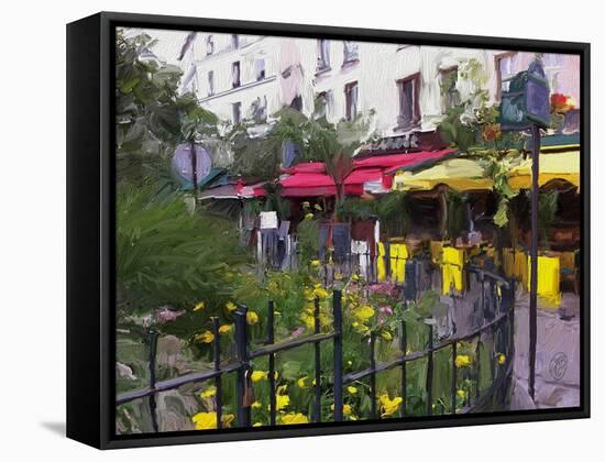 Place du Petitpont-Sarah Butcher-Framed Stretched Canvas