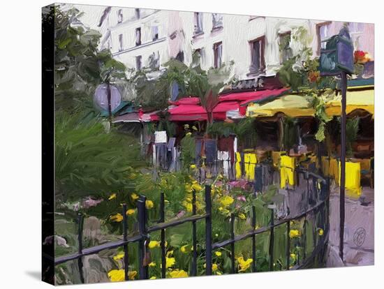 Place du Petitpont-Sarah Butcher-Stretched Canvas