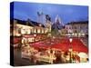 Place Du Tertre at Night, Montmartre, Paris, France-Nigel Francis-Stretched Canvas