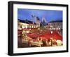 Place Du Tertre at Night, Montmartre, Paris, France-Nigel Francis-Framed Photographic Print