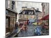 Place Du Tertre From Rue Du Mont Cenis-Stanton Manolakas-Mounted Giclee Print