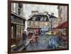 Place Du Tertre From Rue Du Mont Cenis-Stanton Manolakas-Framed Giclee Print