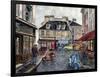 Place Du Tertre From Rue Du Mont Cenis-Stanton Manolakas-Framed Giclee Print