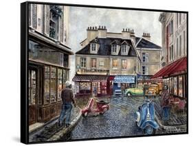 Place Du Tertre From Rue Du Mont Cenis-Stanton Manolakas-Framed Stretched Canvas