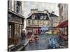 Place Du Tertre From Rue Du Mont Cenis-Stanton Manolakas-Stretched Canvas