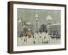 Place Du Tertre in Winter-Louis Vivin-Framed Giclee Print