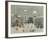 Place Du Tertre in Winter-Louis Vivin-Framed Giclee Print