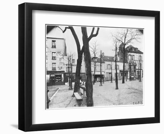 Place Du Tertre, Montmartre, Paris, c.1900-20-Eugene Atget-Framed Photographic Print