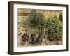 Place Du Theatre Francais, 1898-Camille Pissarro-Framed Art Print