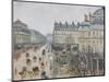 Place Du Théâtre Français, Paris: Rain, 1898-Camille Pissarro-Mounted Giclee Print