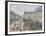 Place Du Théâtre Français, Paris: Rain, 1898-Camille Pissarro-Framed Giclee Print