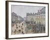 Place Du Théâtre Français, Paris: Rain, 1898-Camille Pissarro-Framed Giclee Print