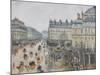 Place Du Théâtre Français, Paris: Rain, 1898-Camille Pissarro-Mounted Giclee Print