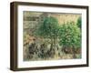 Place Du Theatre, Paris, 1898-Camille Pissarro-Framed Giclee Print